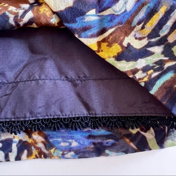 Anthropologie Moulinette Soeurs Dress Apple Oak 100% Silk Sheath Sz 2 - Picture 7 of 10